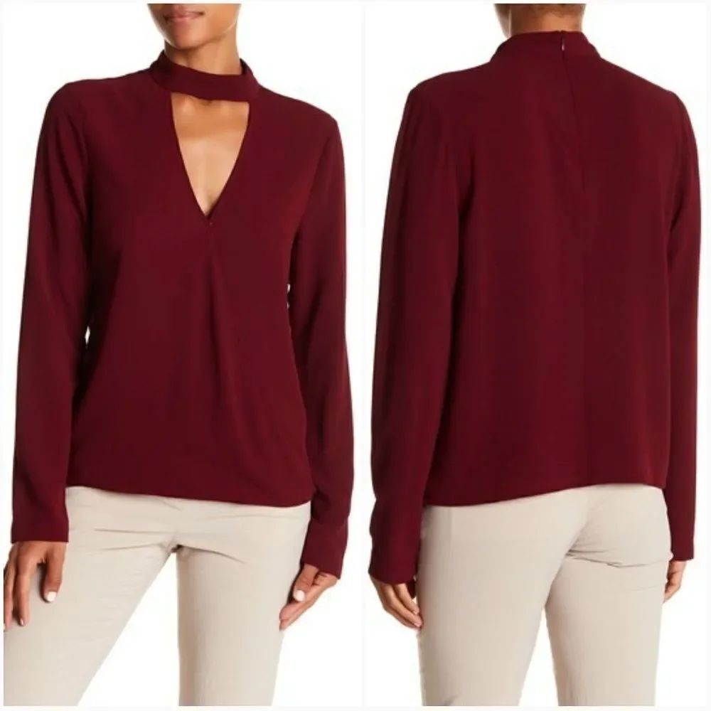 Wayf Take Me Away Wrap Blouse Size M